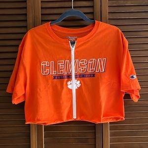 Clemson Champion crop top